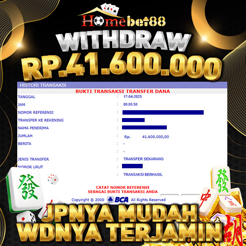 Bukti WD HOMEBET88 #4