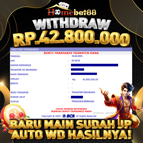 Bukti WD HOMEBET88 #6
